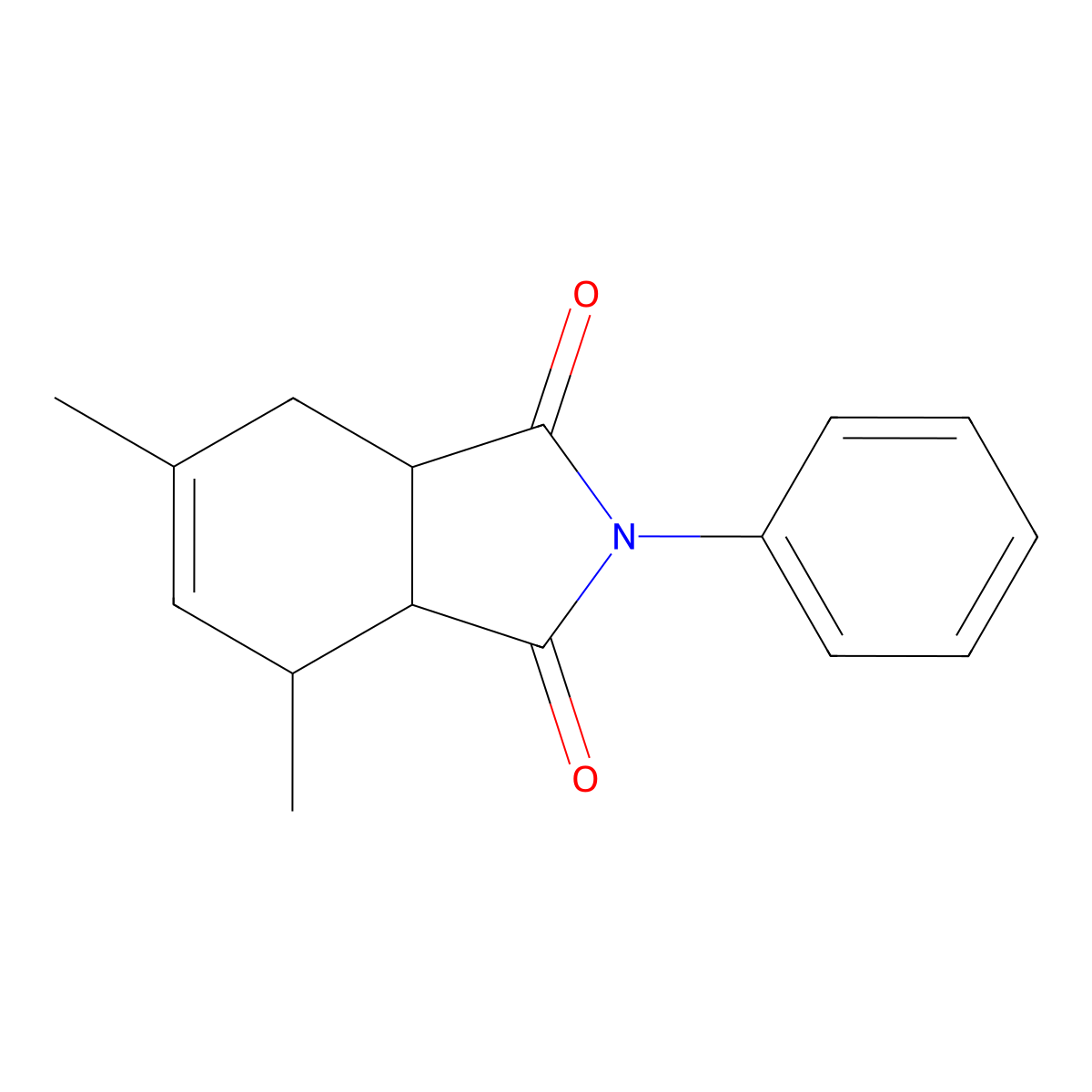 4,6-Dimethyl-2-phenyl-3a,4,7,7a-tetrahydroisoindole-1,3-dione molecular structure, CAS 467447-10-5