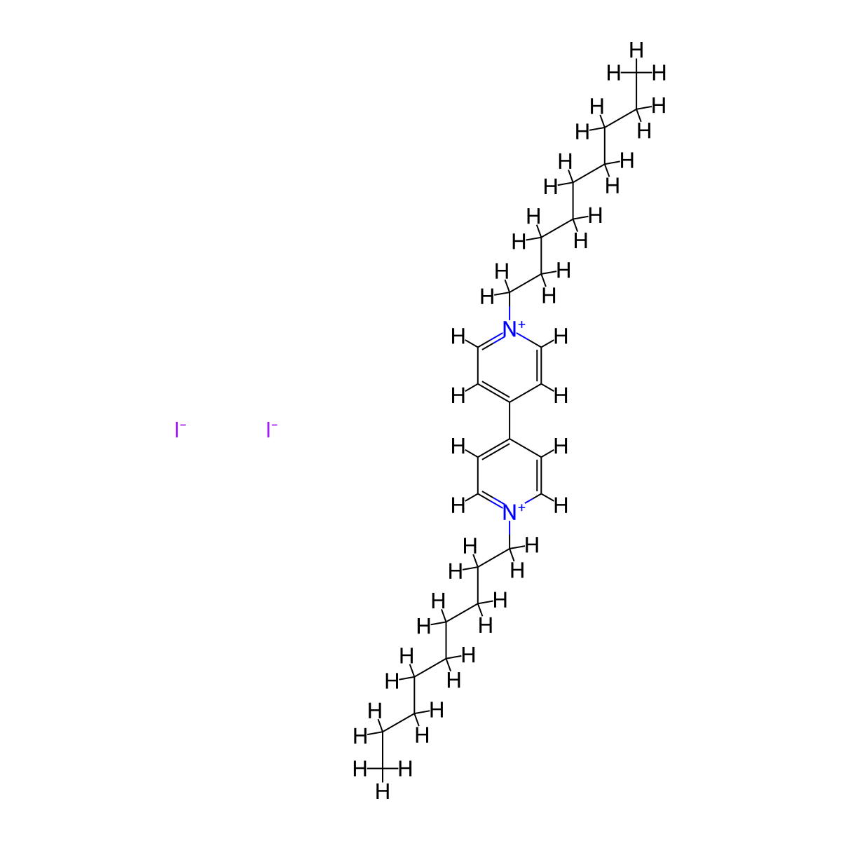 1,1'-Dinonyl-[4,4'-bipyridine]-1,1'-diium iodide molecular structure, CAS 467447-74-1