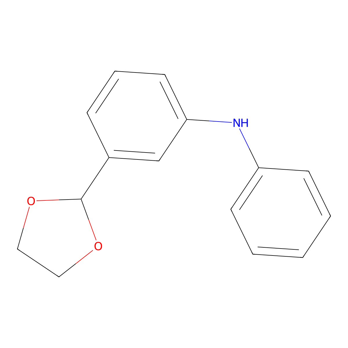 3-(1,3-Dioxolan-2-yl)-N-phenylaniline molecular structure, CAS 467451-54-3