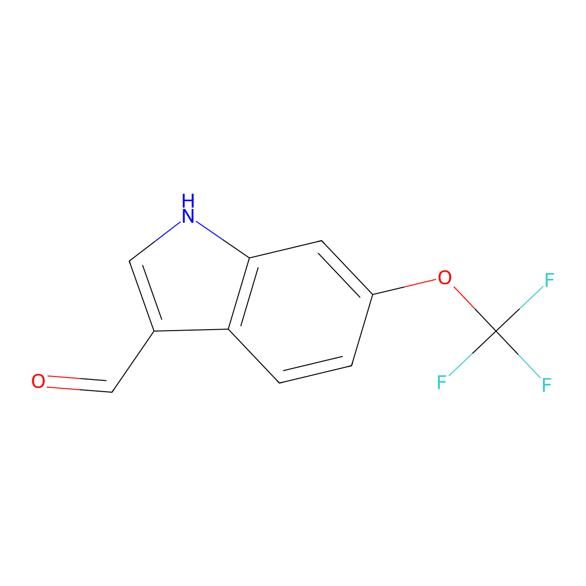 6-(trifluoromethoxy)-1H-indole-3-carbaldehyde molecular structure, CAS 467451-62-3