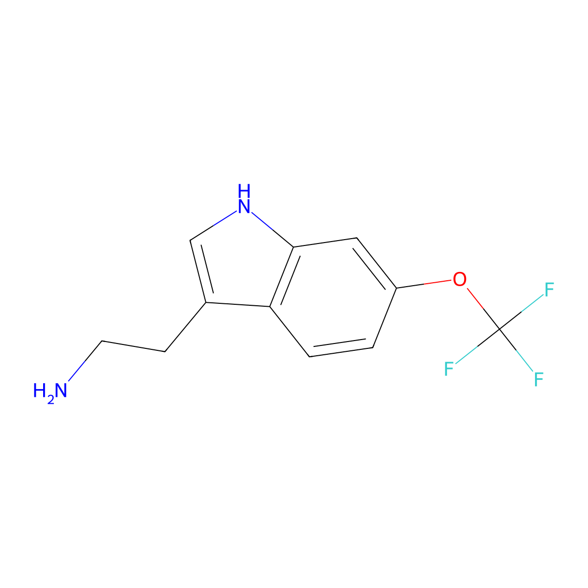 2-(6-(Trifluoromethoxy)-1H-indol-3-yl)ethanamine molecular structure, CAS 467451-81-6