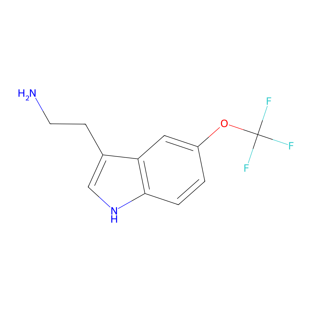 2-(5-(Trifluoromethoxy)-1H-indol-3-yl)ethanamine molecular structure, CAS 467452-24-0