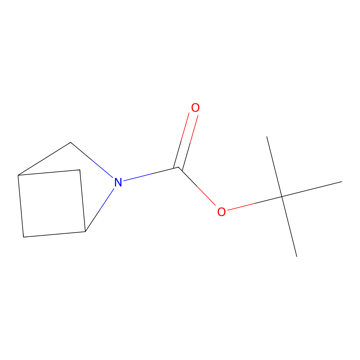 tert-Butyl 2-aza-bicyclo(2.1.1)hexane-2-carboxylate molecular structure, CAS 467454-33-7