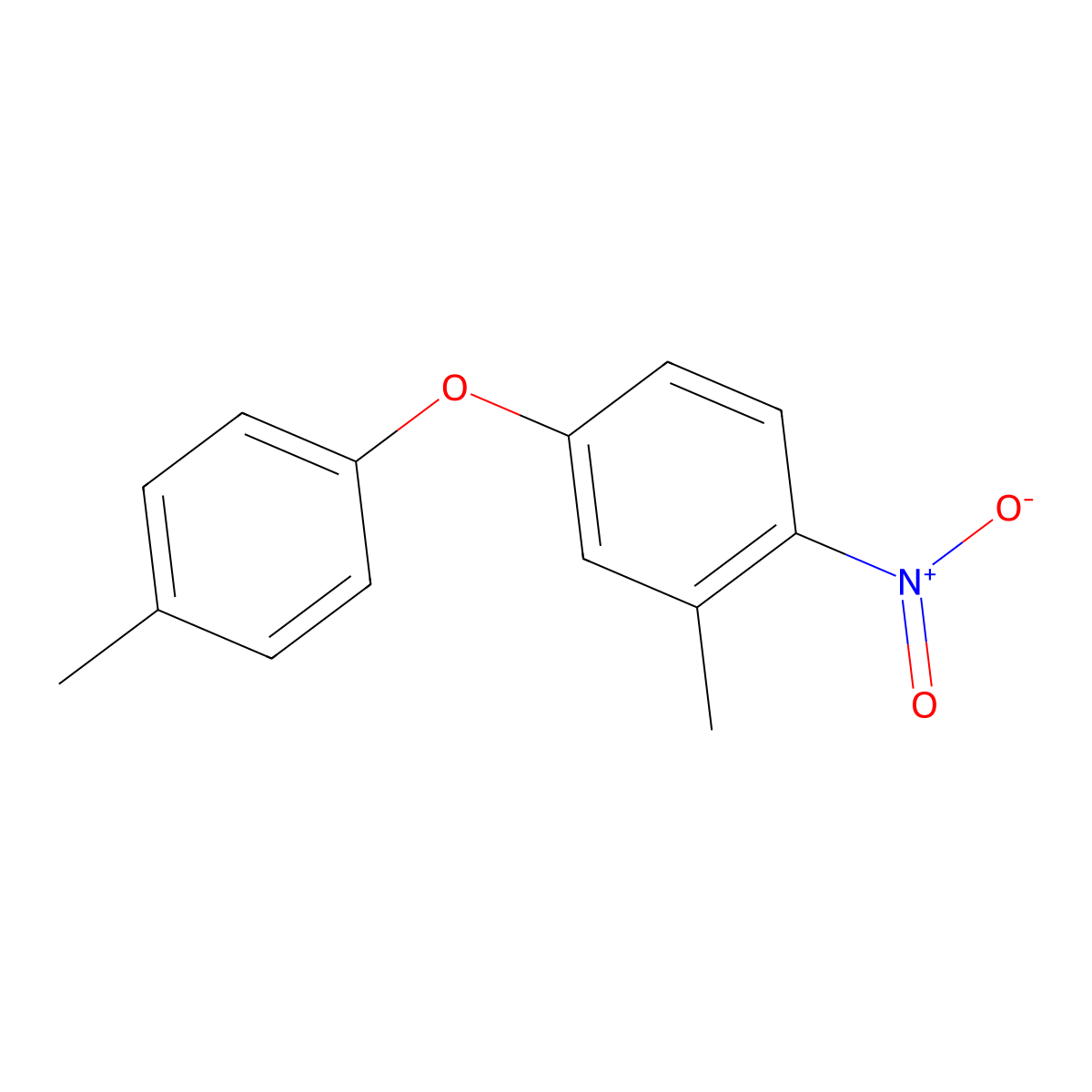 2-Methyl-1-nitro-4-(p-tolyloxy)benzene molecular structure, CAS 467456-84-4