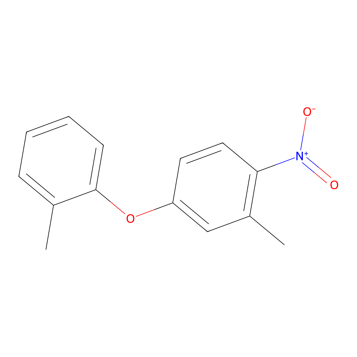 2-Methyl-1-nitro-4-(o-tolyloxy)benZene molecular structure, CAS 467456-85-5