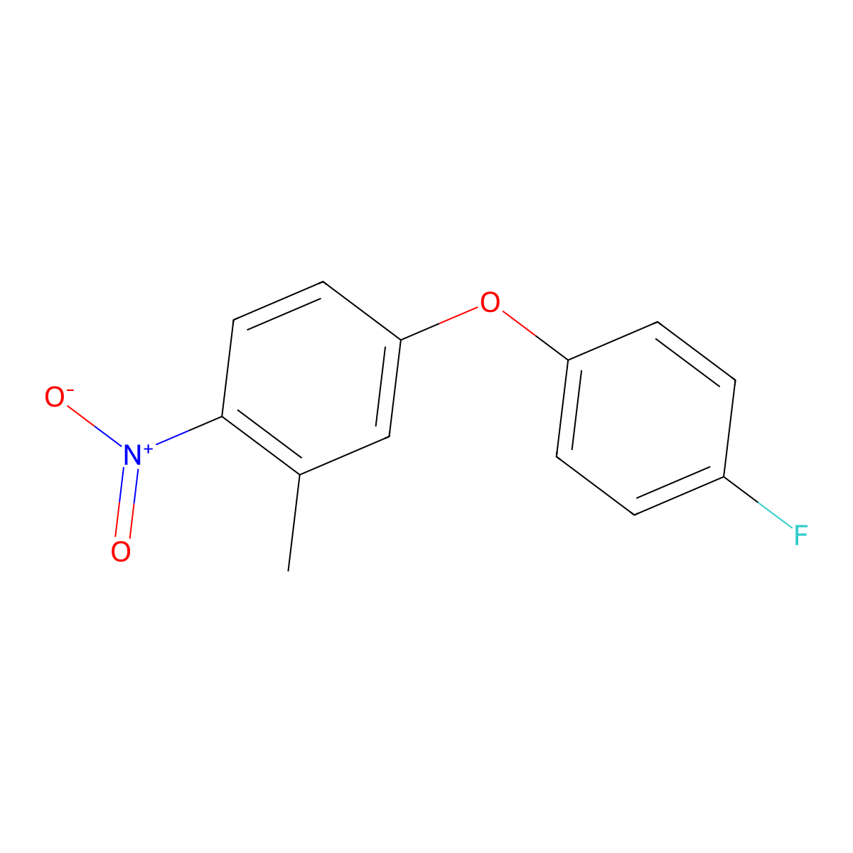 4-(4-Fluorophenoxy)-2-methyl-1-nitrobenzene molecular structure, CAS 467456-88-8
