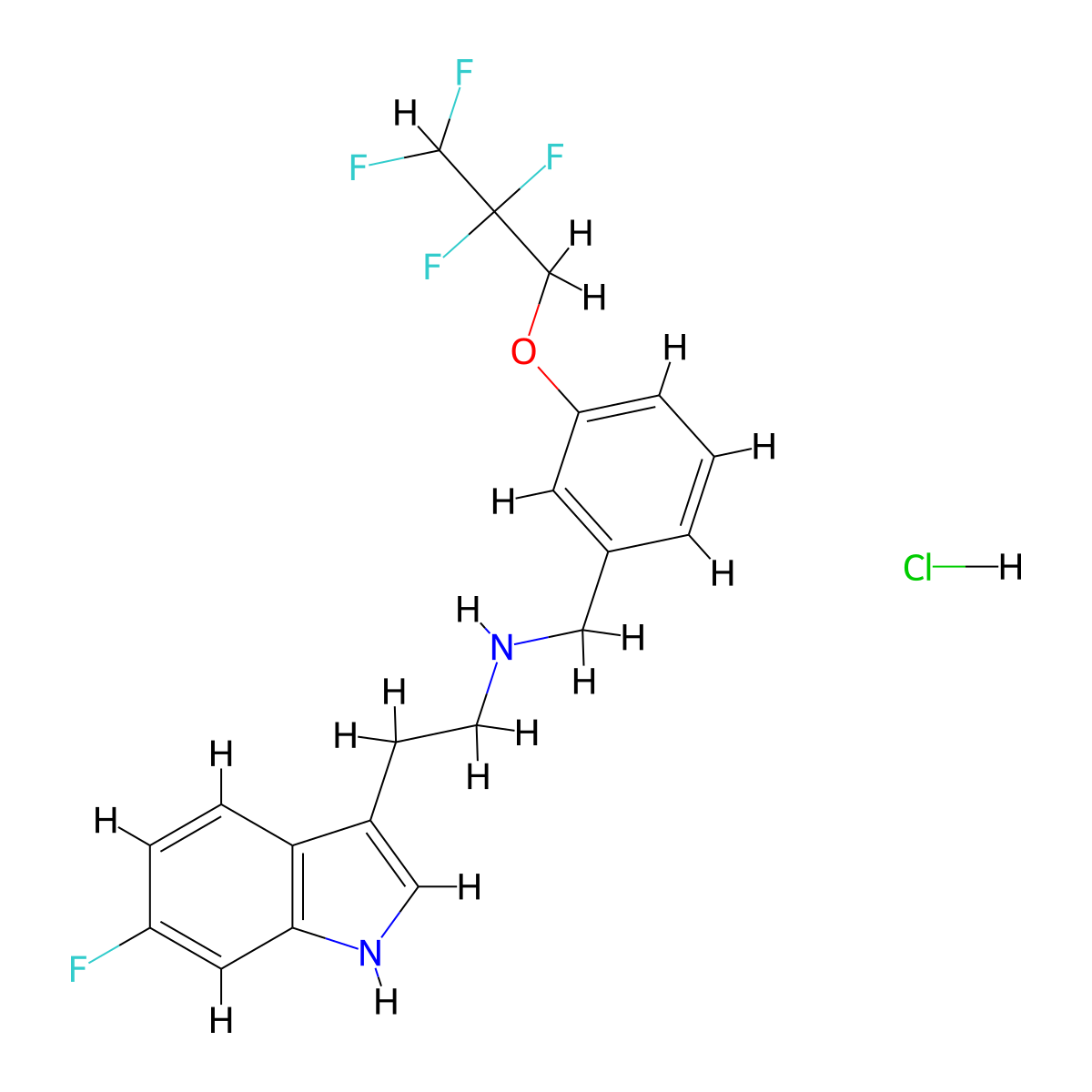 Idalopirdine Hydrochloride molecular structure, CAS 467458-02-2