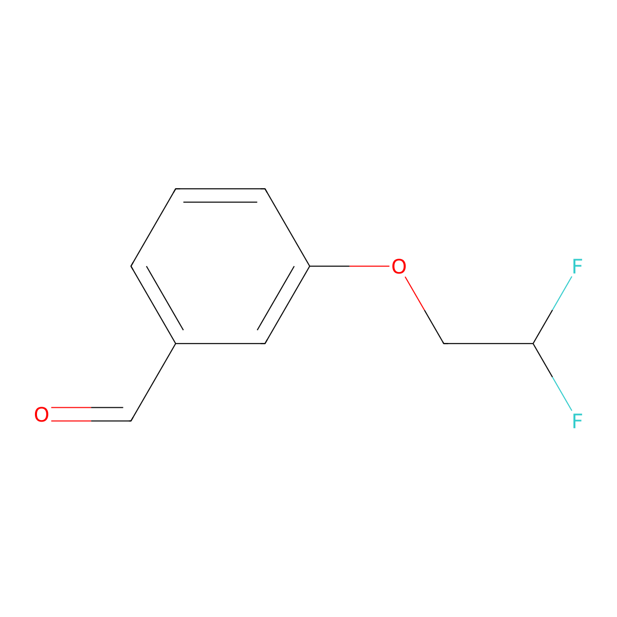 3-(2,2-Difluoroethoxy)benzaldehyde molecular structure, CAS 467458-98-6