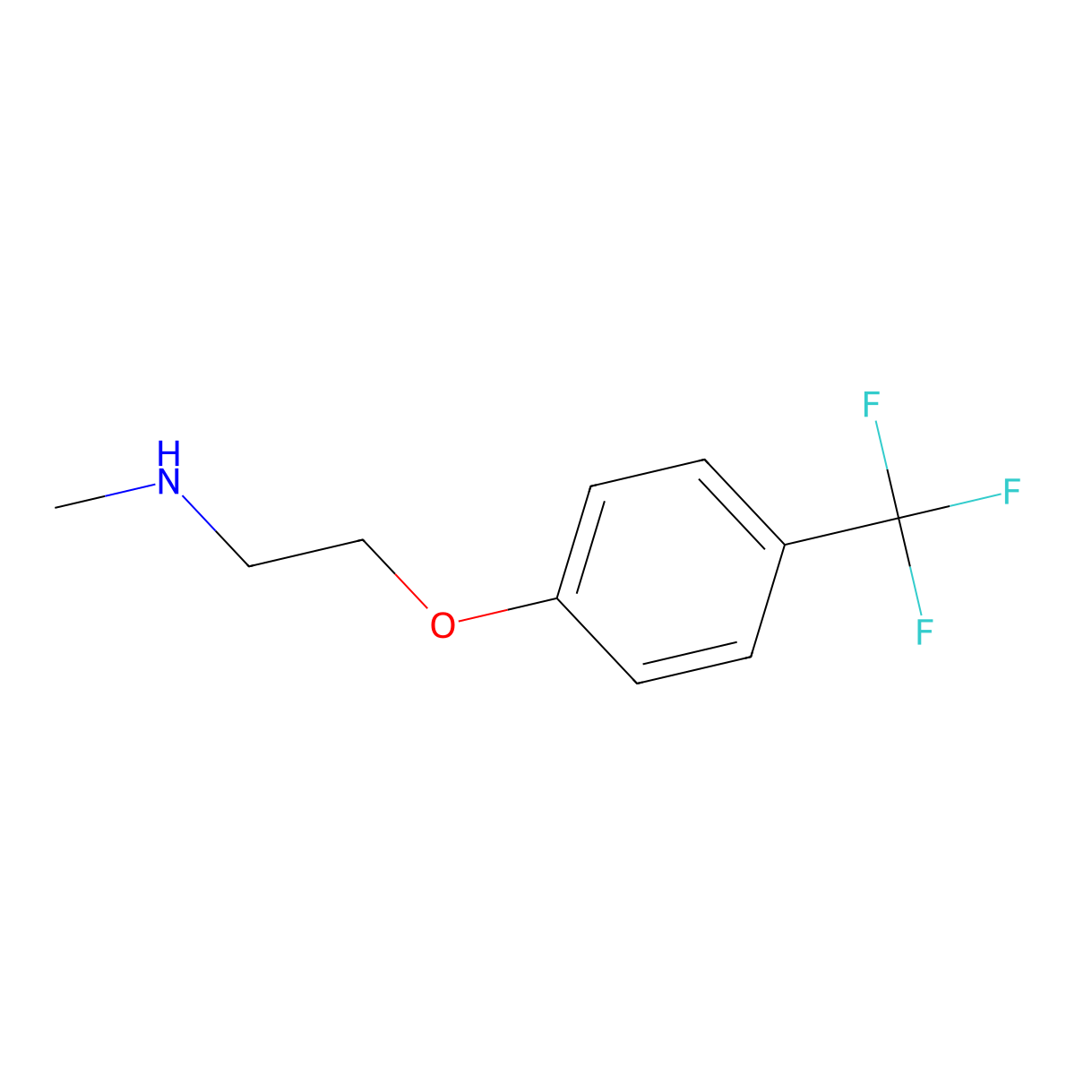 Methyl({2-[4-(trifluoromethyl)phenoxy]ethyl})amine molecular structure, CAS 467463-22-5