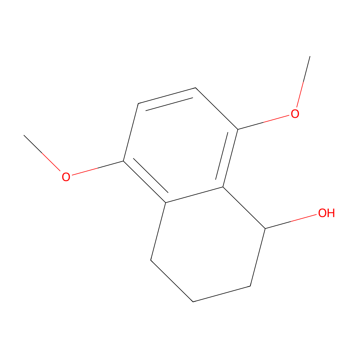 5,8-Dimethoxy-1,2,3,4-tetrahydronaphthalen-1-ol molecular structure, CAS 4676-60-2