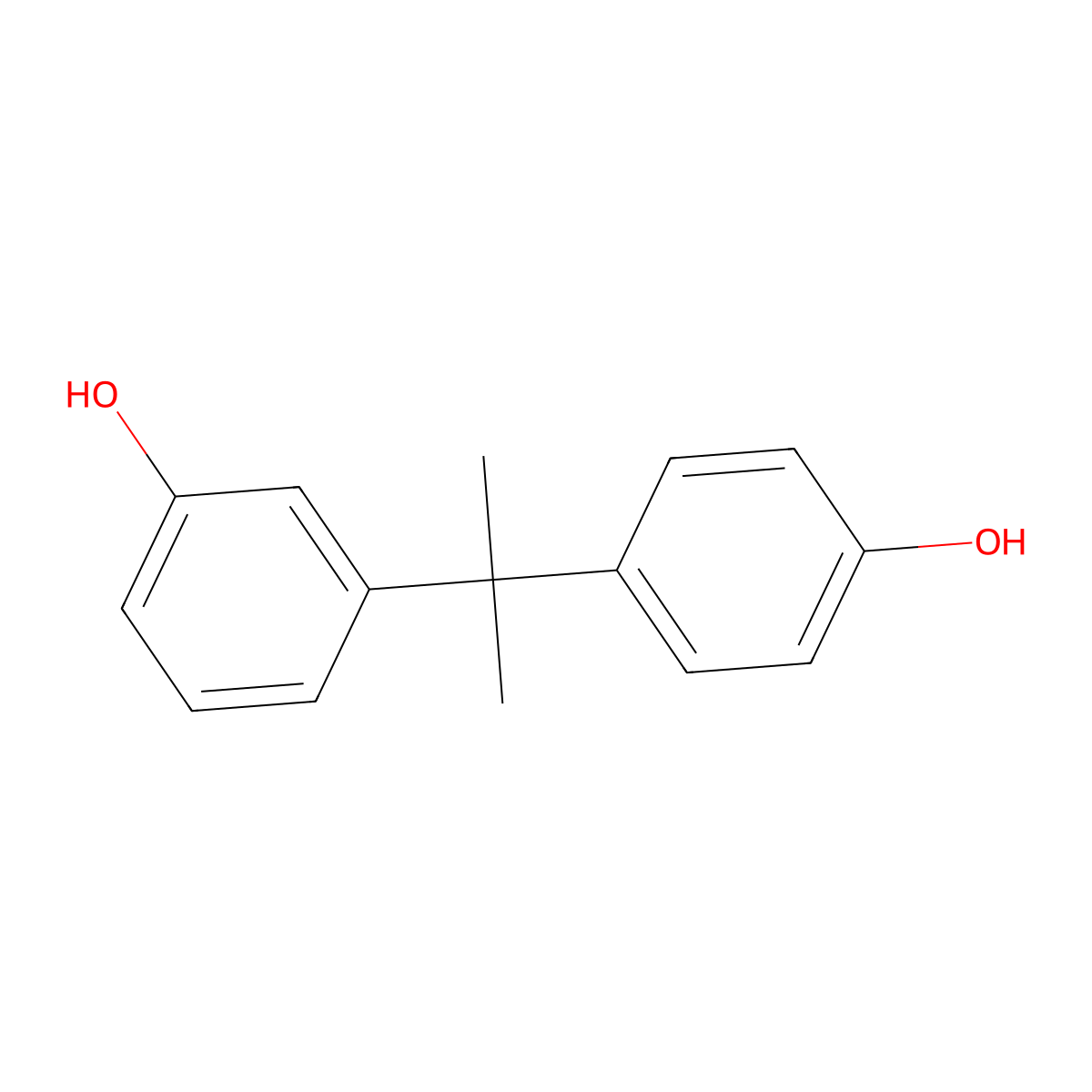3-[1-(4-Hydroxyphenyl)-isopropyl]phenol molecular structure, CAS 46765-25-7