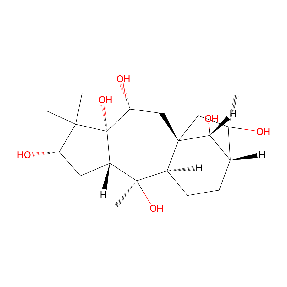Grayanotoxin Iii molecular structure, CAS 4678-45-9