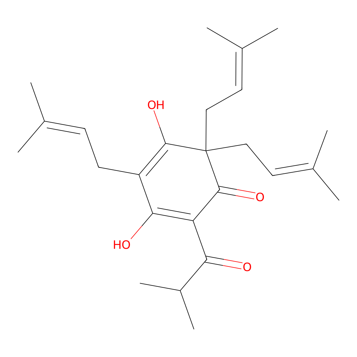 Colupulone molecular structure, CAS 468-27-9