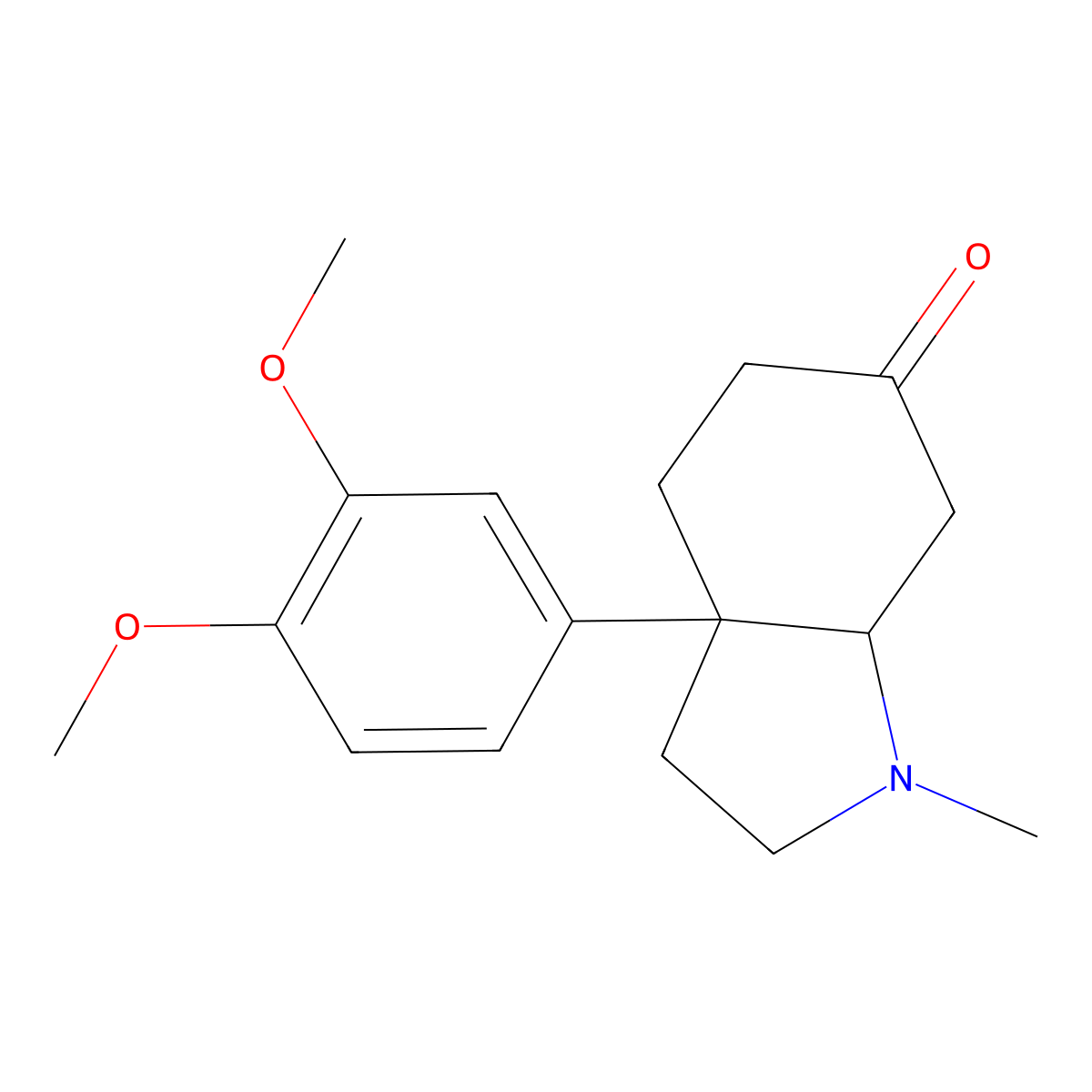 (+)-Mesembrine molecular structure, CAS 468-53-1