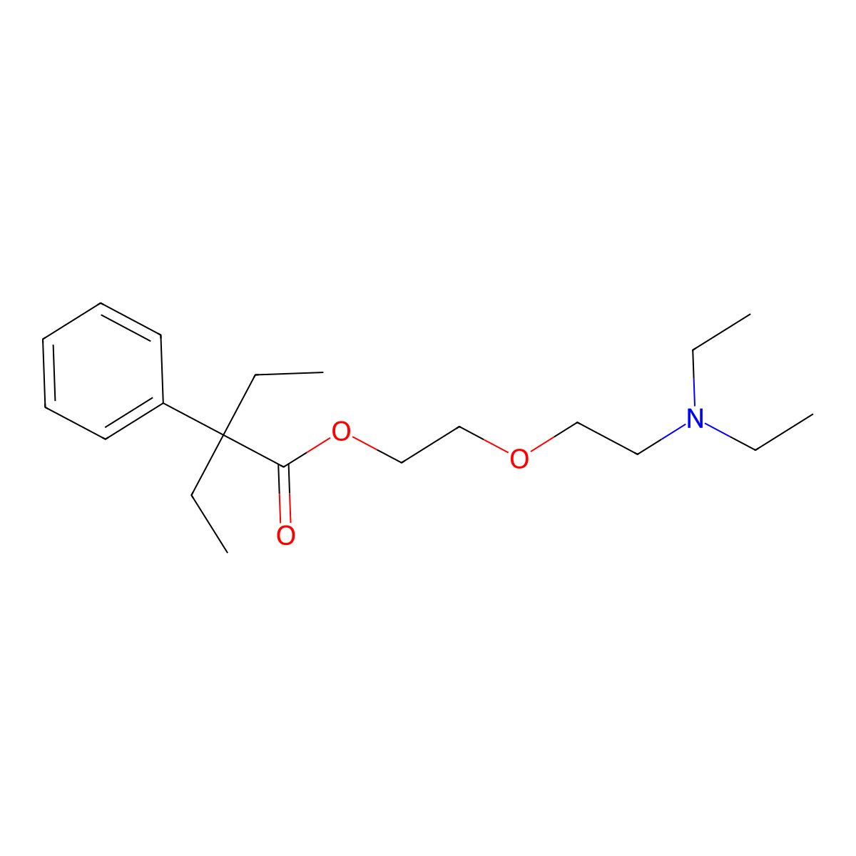 Oxeladin molecular structure, CAS 468-61-1