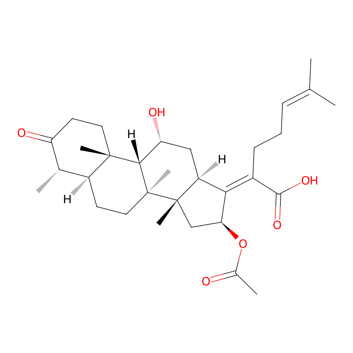 3-Didehydrofusidic acid molecular structure, CAS 4680-37-9
