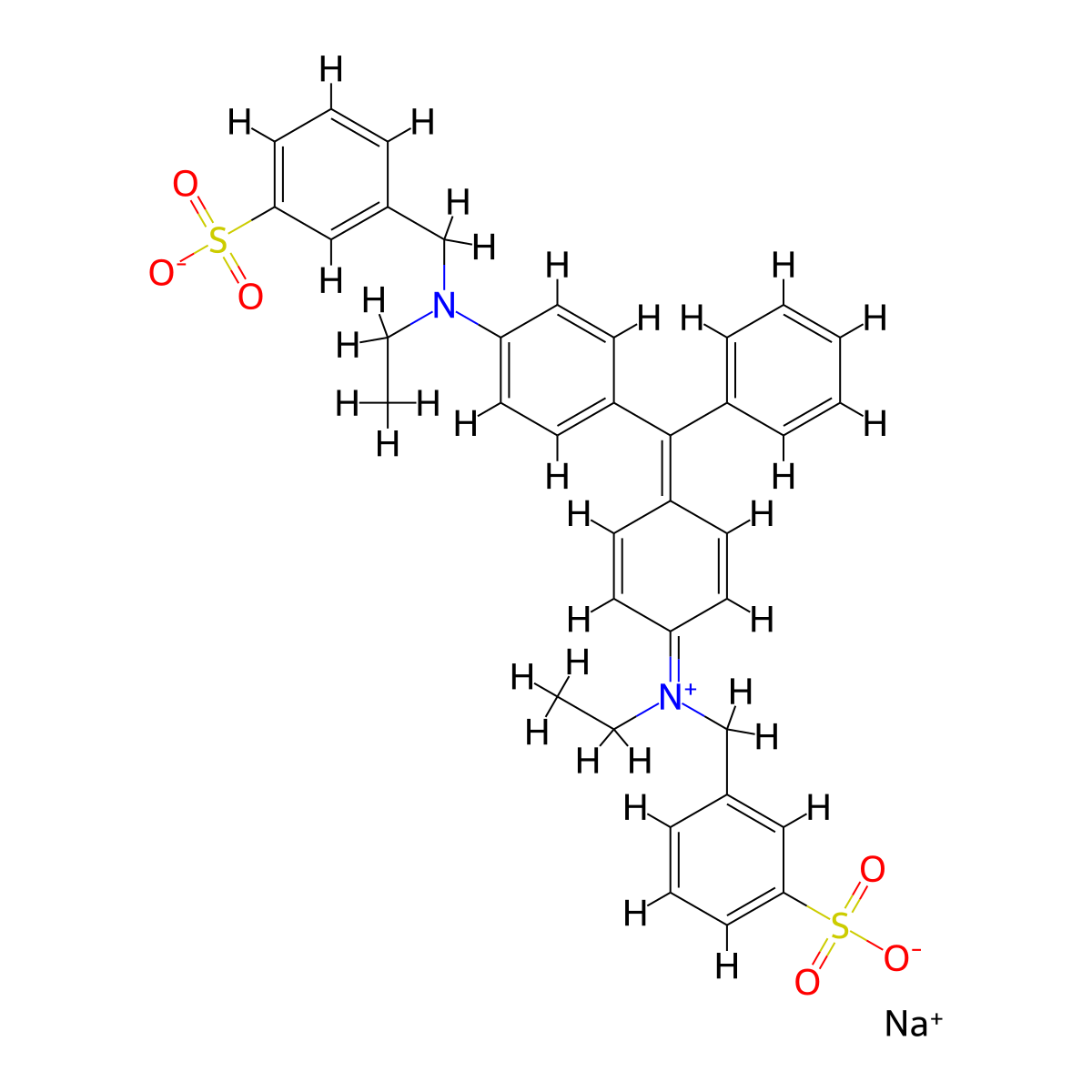 C.I. Acid Green 3 molecular structure, CAS 4680-78-8