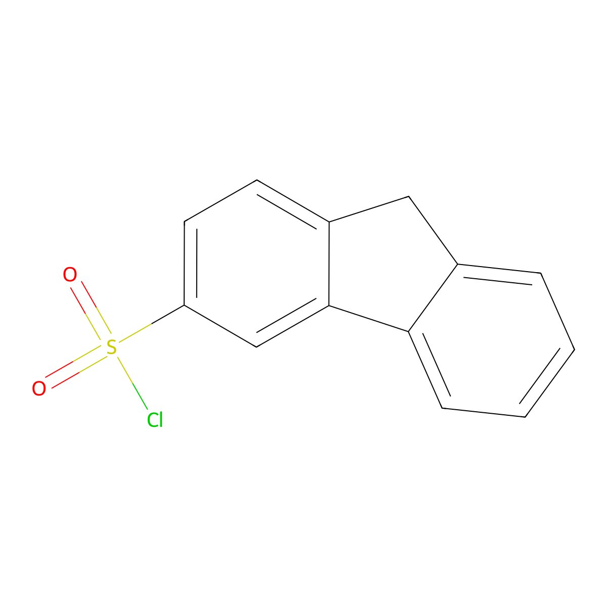 9H-Fluorene-3-sulfonyl chloride molecular structure, CAS 46801-92-7