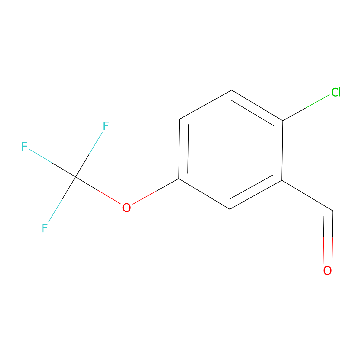 2-Chloro-5-(trifluoromethoxy)benzaldehyde molecular structure, CAS 468075-02-7