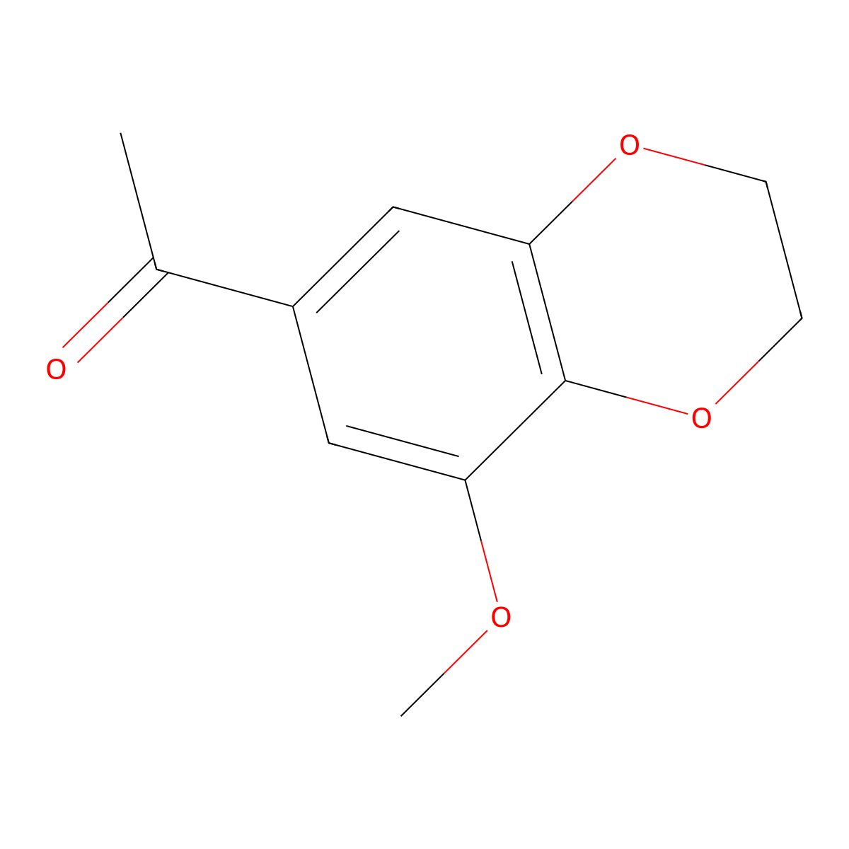 1-(8-Methoxy-2,3-dihydro-1,4-benzodioxin-6-yl)ethan-1-one molecular structure, CAS 468085-79-2