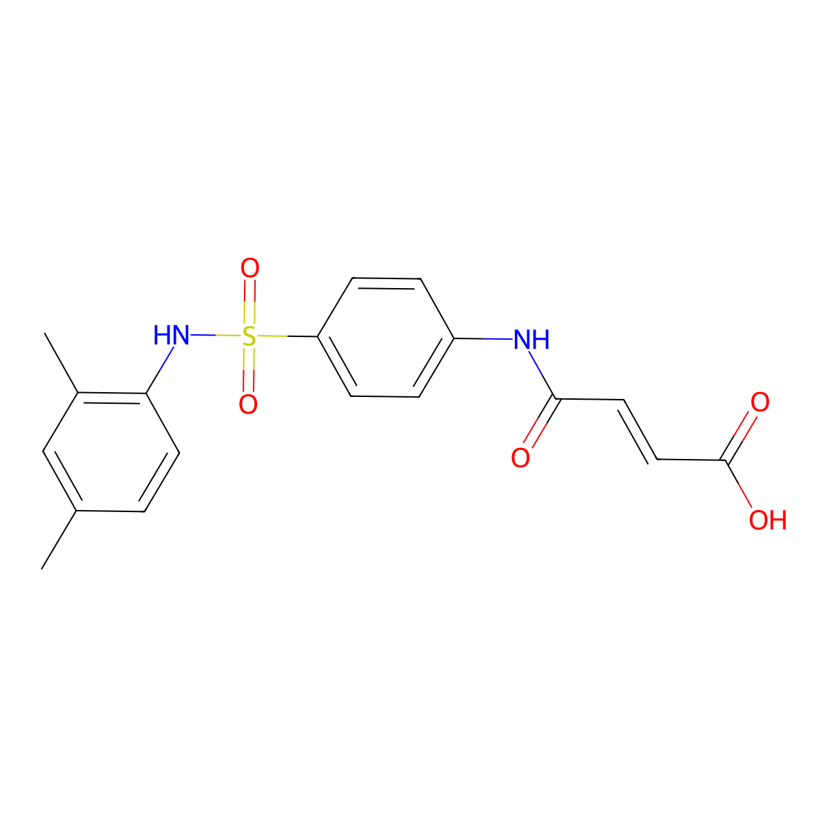 (E)-4-{4-[(2,4-Dimethylanilino)sulfonyl]anilino}-4-oxo-2-butenoic acid molecular structure, CAS 468099-22-1
