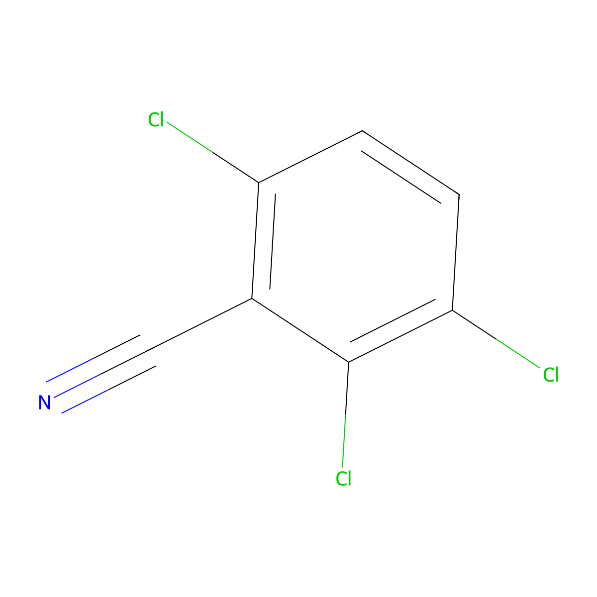 Benzonitrile, 2,3,6-trichloro- molecular structure, CAS 4681-11-2
