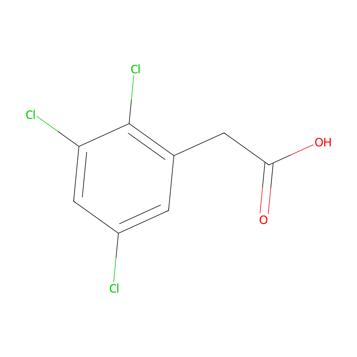 2,3,5-Trichlorophenylacetic acid molecular structure, CAS 4681-13-4