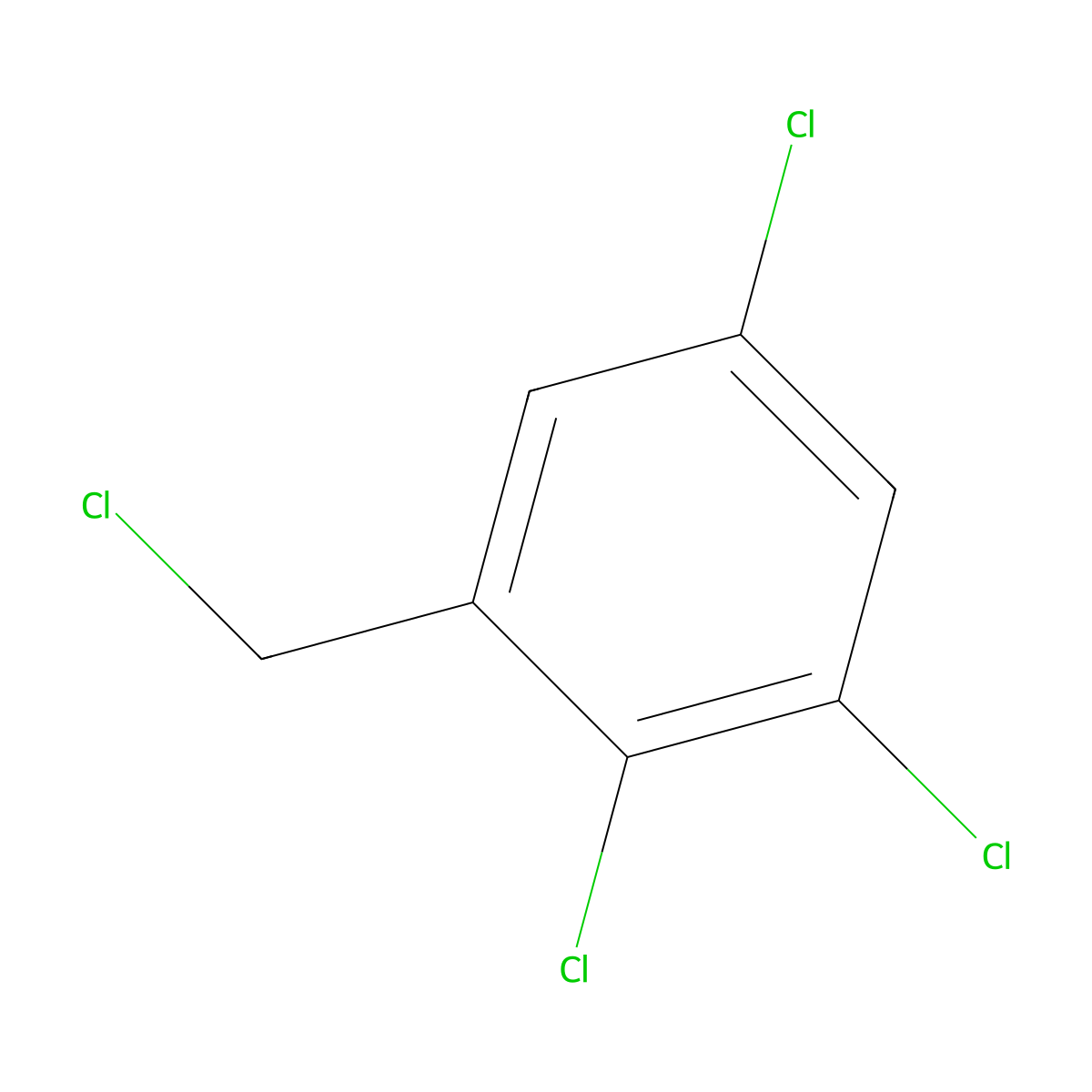 1,2,5-Trichloro-3-(chloromethyl)benzene molecular structure, CAS 4681-18-9