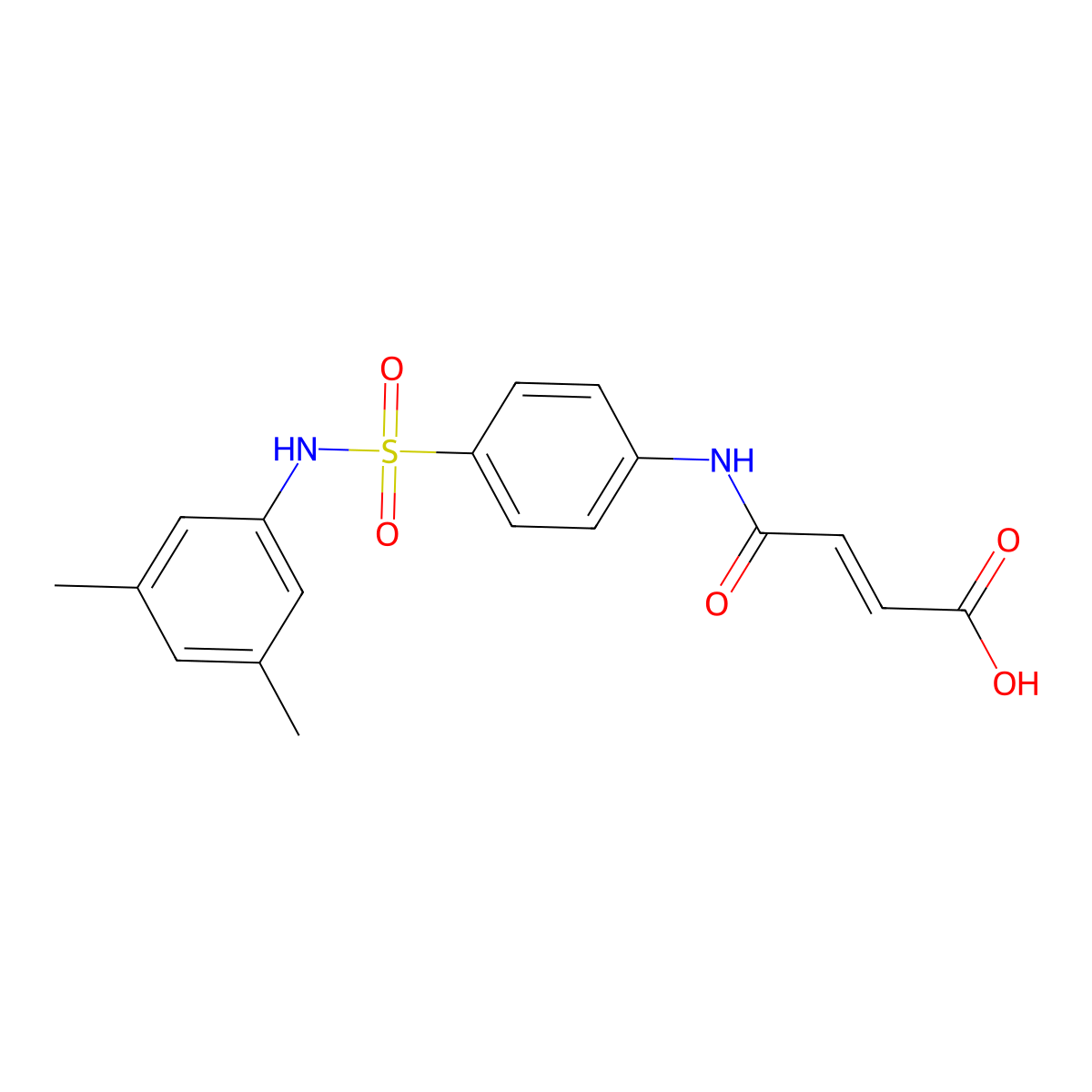 (E)-4-{4-[(3,5-Dimethylanilino)sulfonyl]anilino}-4-oxo-2-butenoic acid molecular structure, CAS 468101-36-2