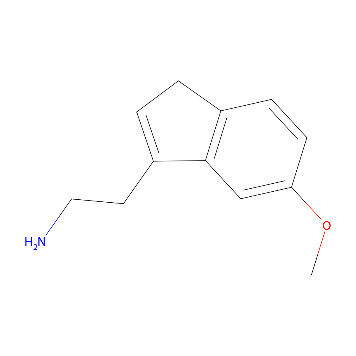 1H-Indene-3-ethanamine, 5-methoxy- molecular structure, CAS 468104-23-6