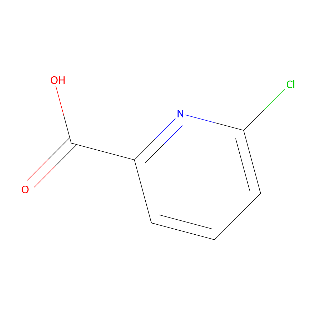 6-Chloropicolinic acid molecular structure, CAS 4684-94-0