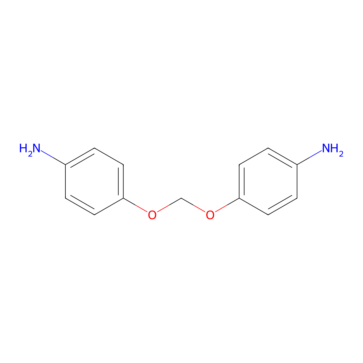 4-[(4-Aminophenoxy)methoxy]aniline molecular structure, CAS 46843-47-4