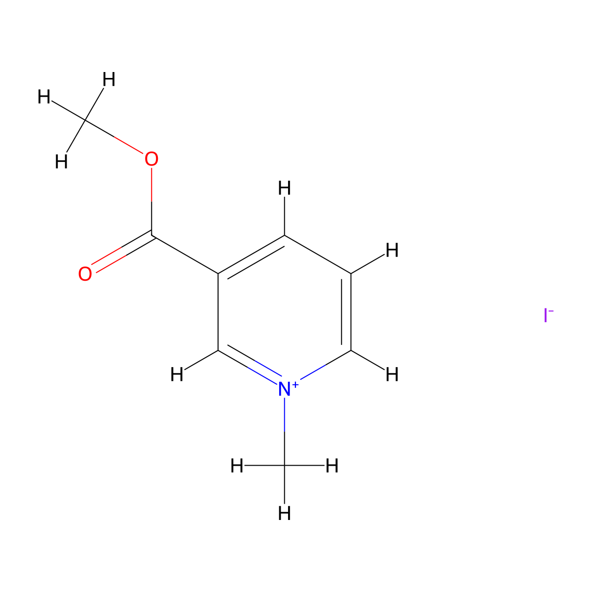 Iodonicot molecular structure, CAS 4685-10-3