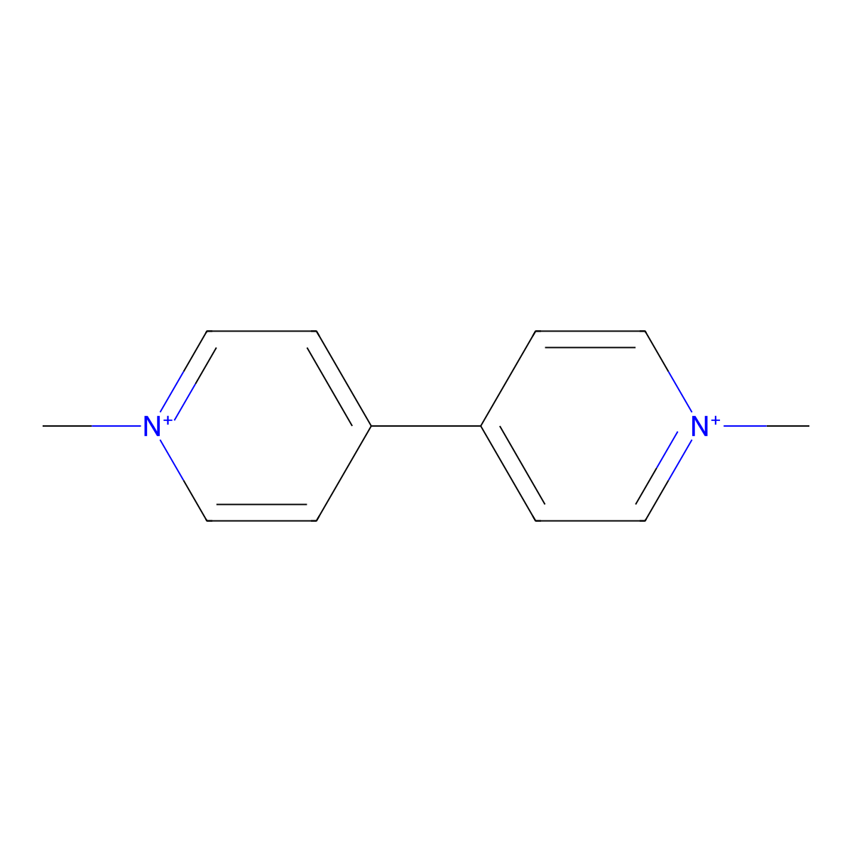 Paraquat molecular structure, CAS 4685-14-7