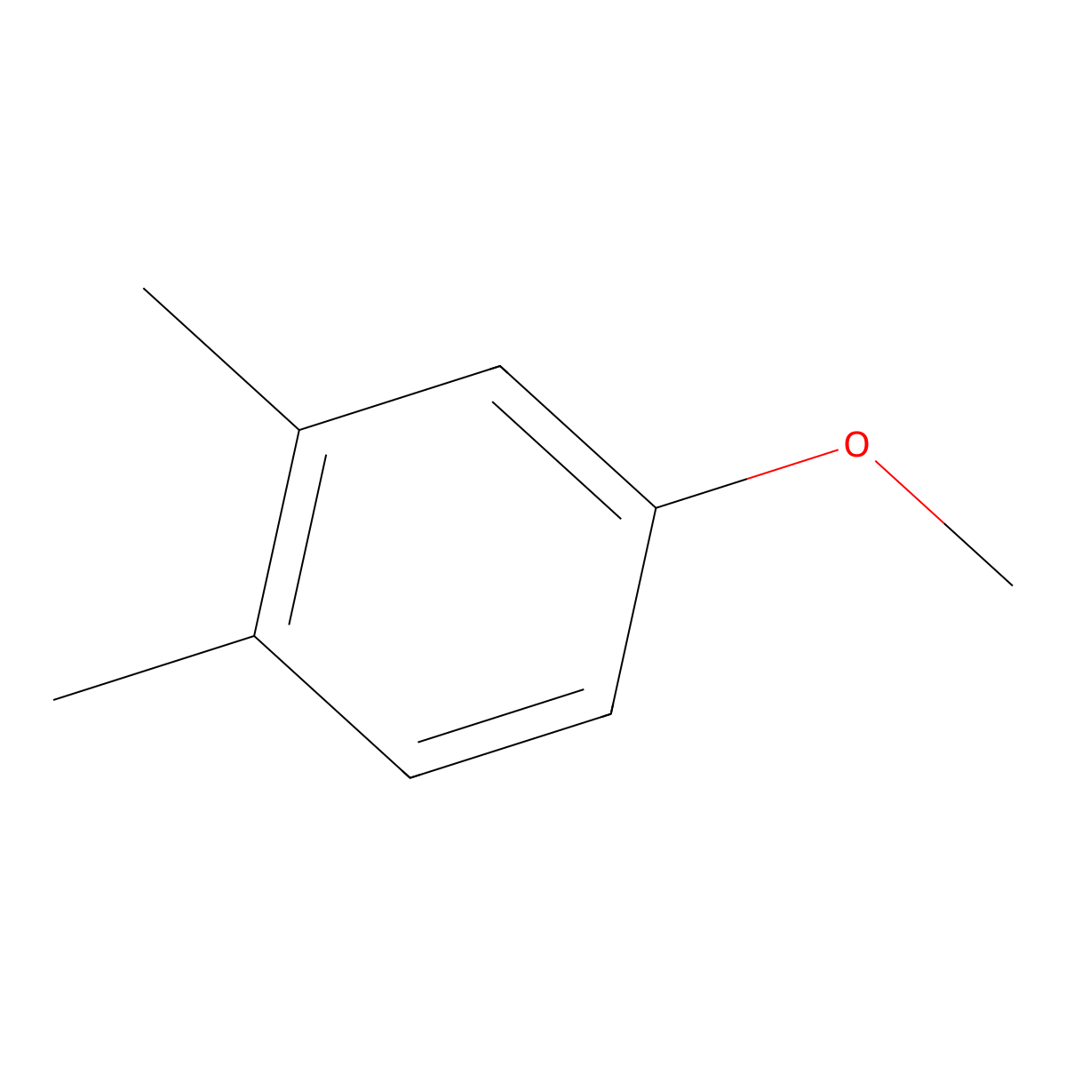 3,4-Dimethylanisole molecular structure, CAS 4685-47-6