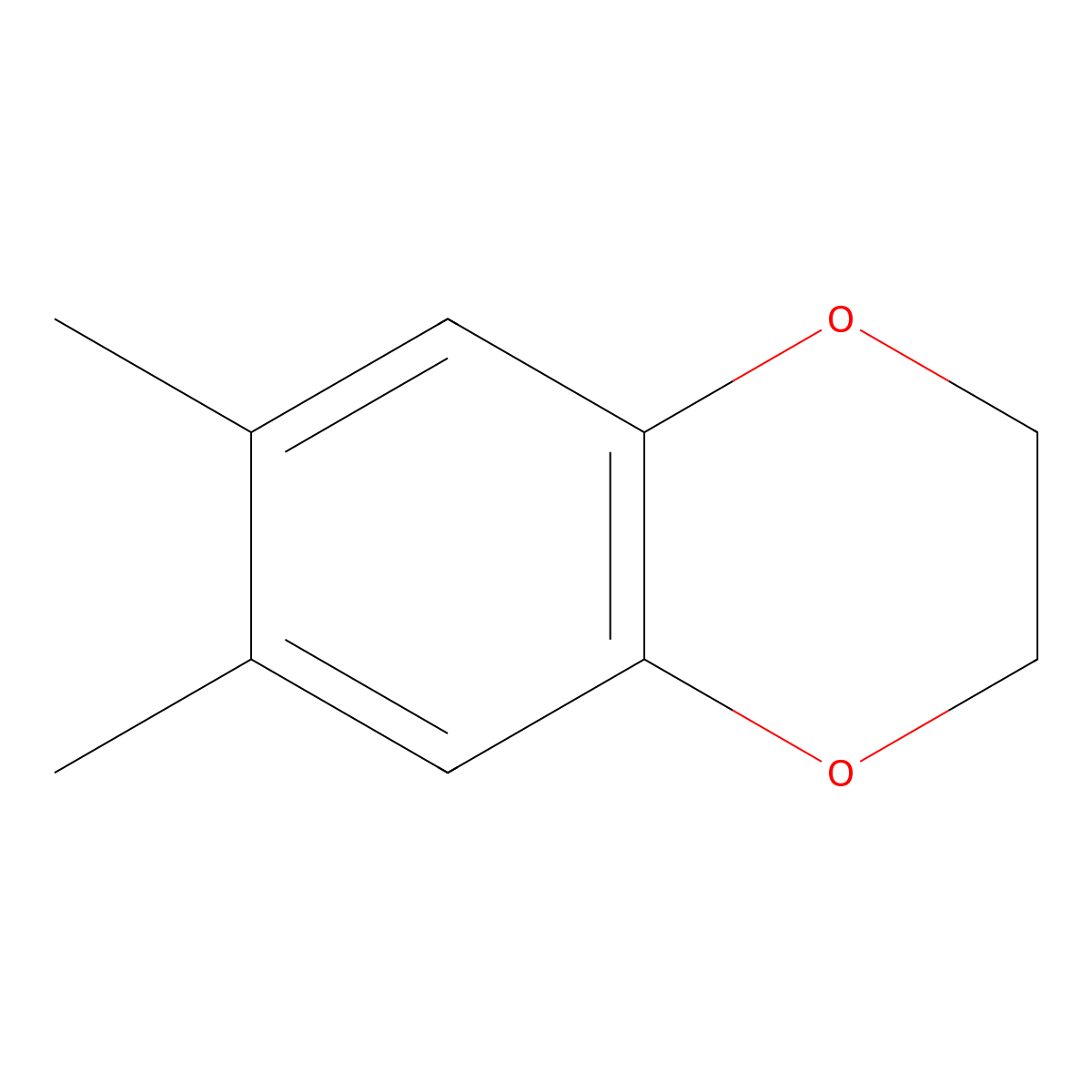 2,3-Dihydro-6,7-dimethyl-1,4-benzodioxin molecular structure, CAS 4685-49-8