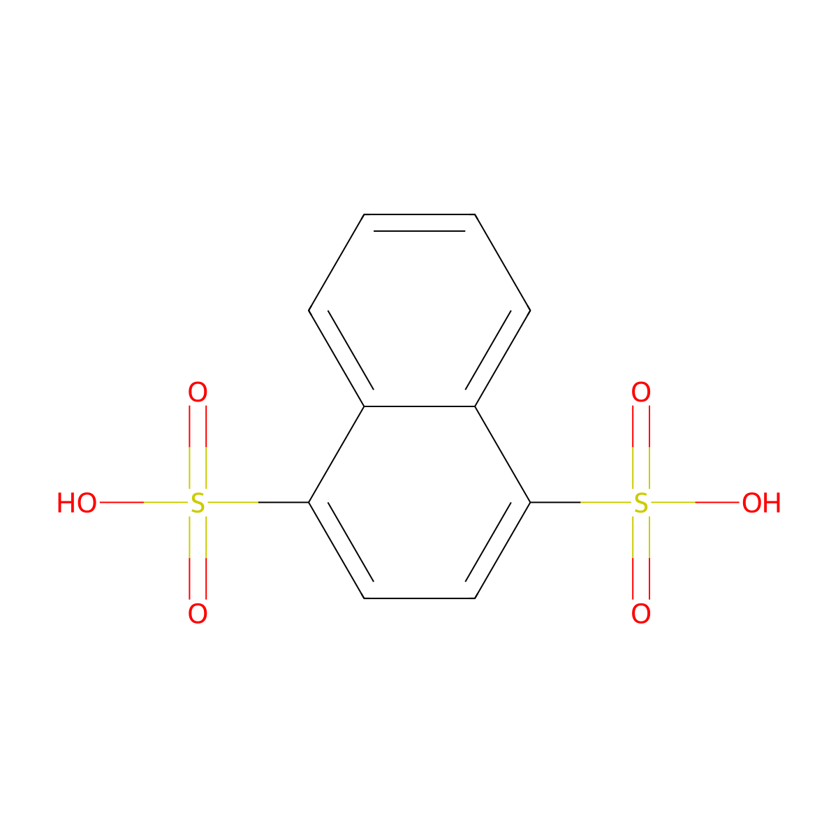 Naphthalene-1,4-disulfonic acid molecular structure, CAS 46859-22-7