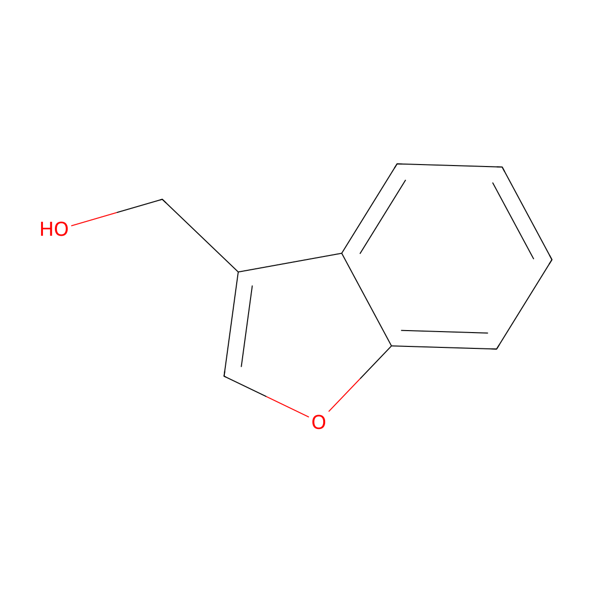 Benzofuran-3-ylmethanol molecular structure, CAS 4687-23-4