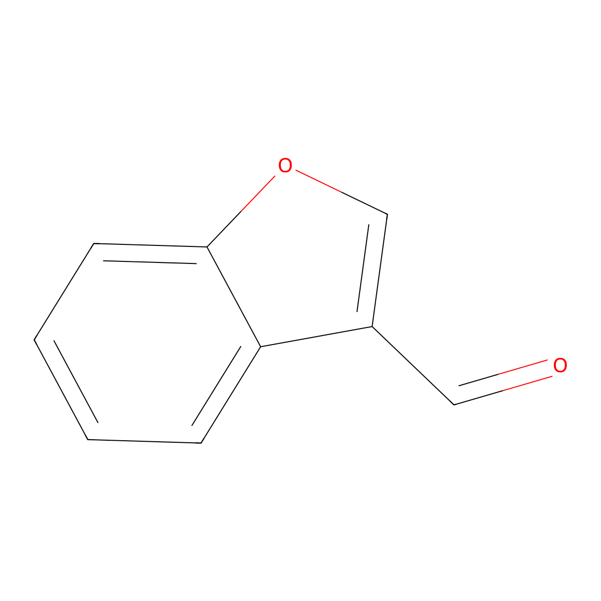 1-Benzofuran-3-carbaldehyde molecular structure, CAS 4687-25-6