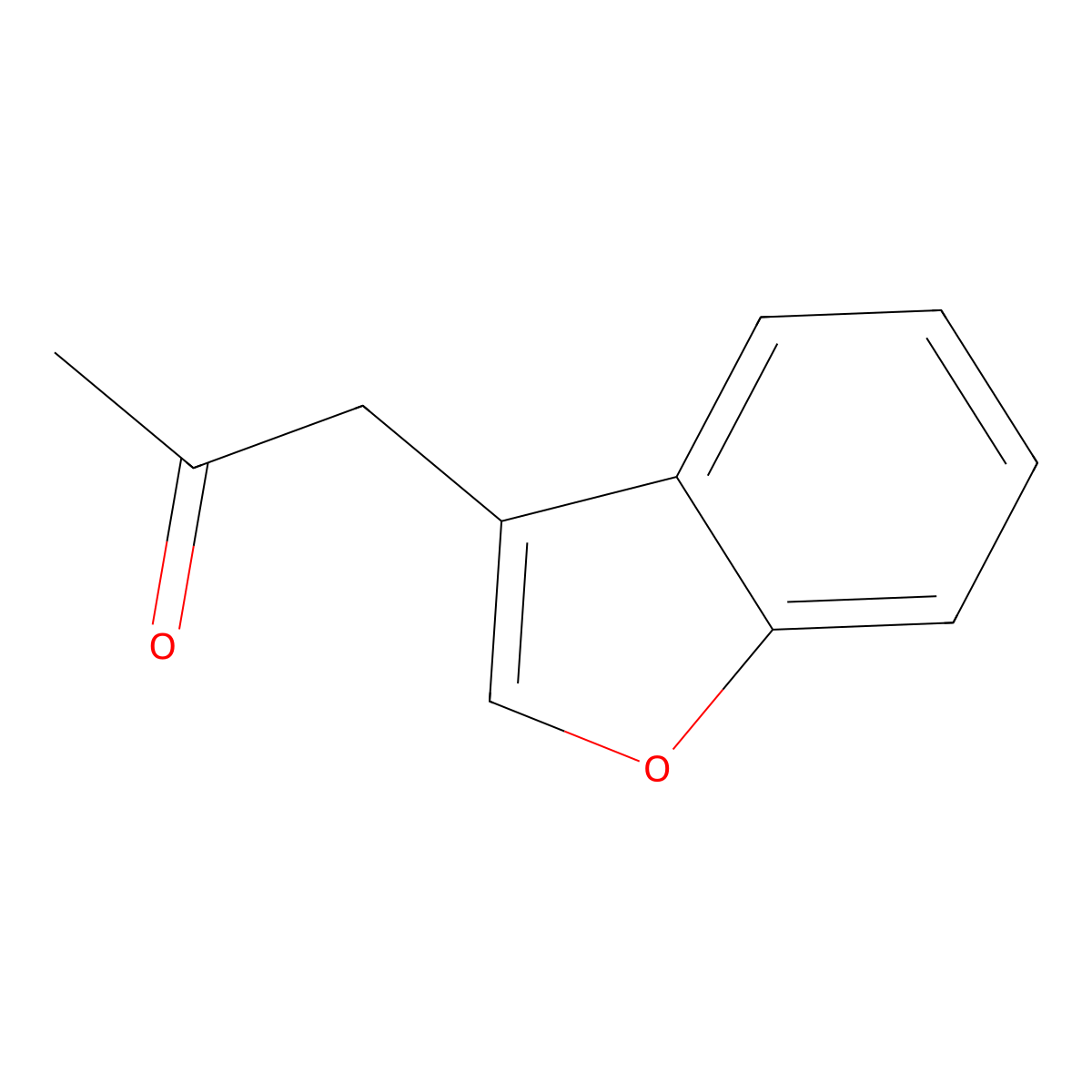 1-(1-Benzofuran-3-yl)propan-2-one molecular structure, CAS 4687-26-7