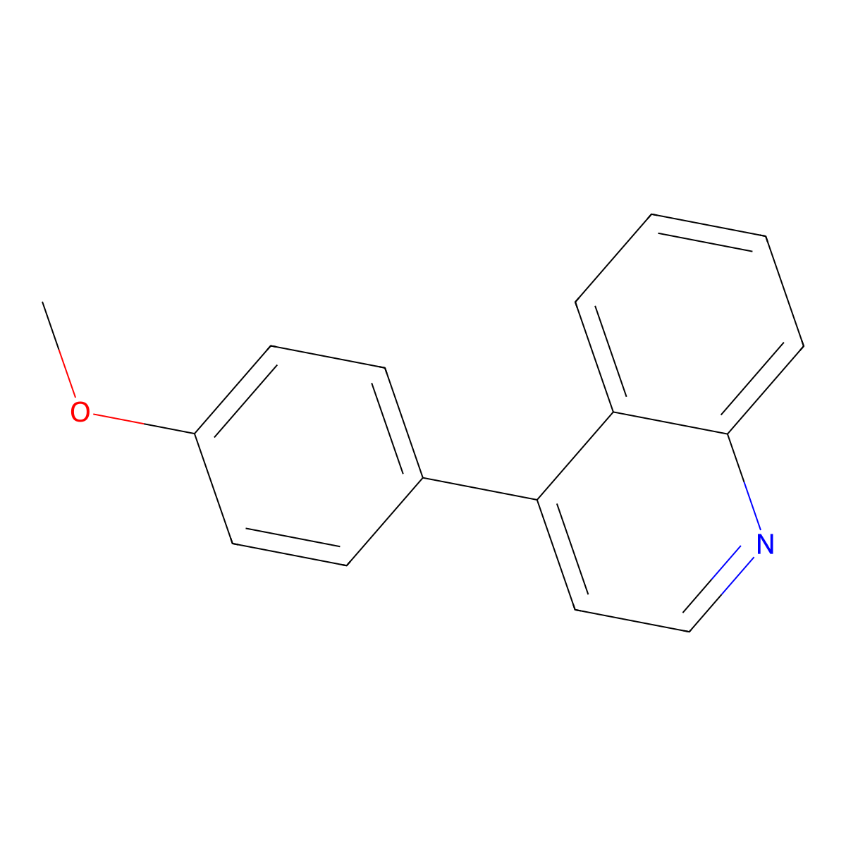 4-(4-Methoxyphenyl)quinoline molecular structure, CAS 46870-61-5