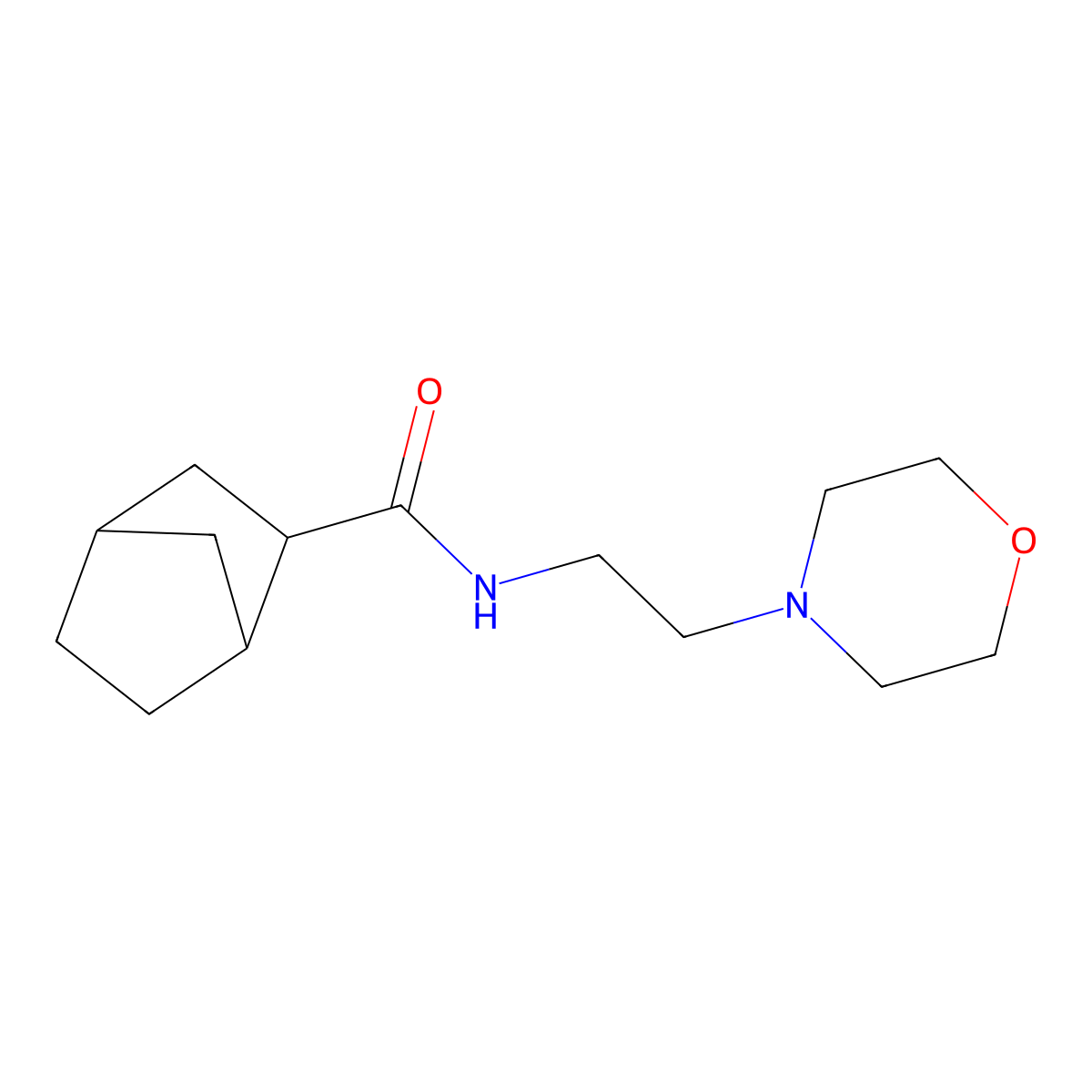N-[2-(morpholin-4-yl)ethyl]bicyclo[2.2.1]heptane-2-carboxamide molecular structure, CAS 468713-51-1