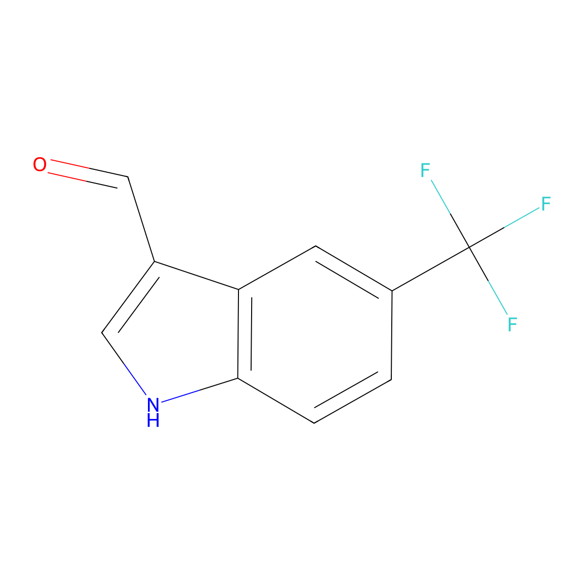 5-(Trifluoromethyl)-1h-indole-3-carbaldehyde molecular structure, CAS 468718-16-3