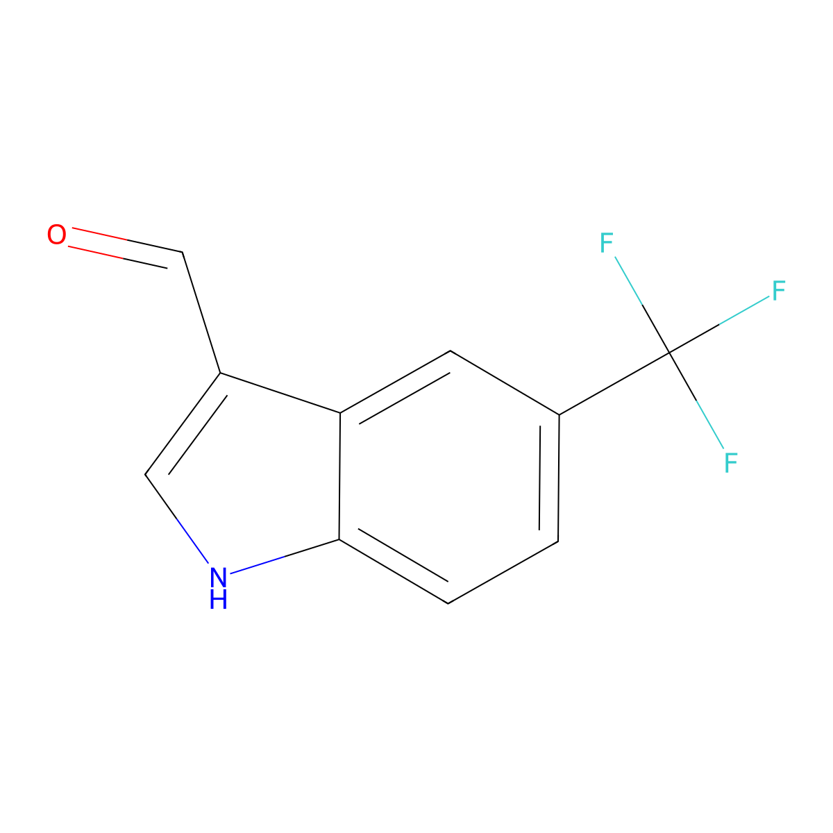 5-(Trifluoromethyl)-1h-indole-3-carbaldehyde molecular structure, CAS 468718-16-3