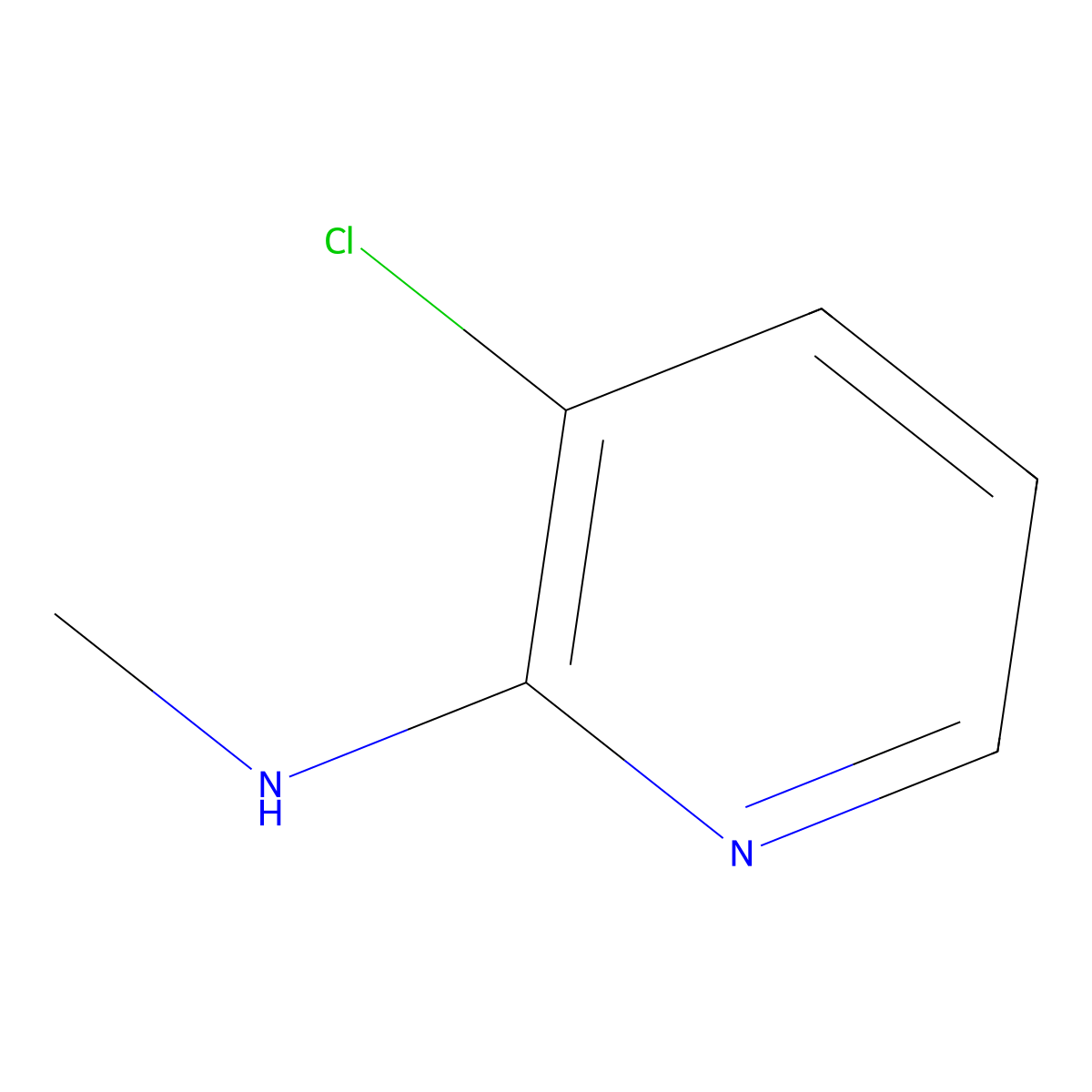3-chloro-N-methylpyridin-2-amine molecular structure, CAS 468718-67-4