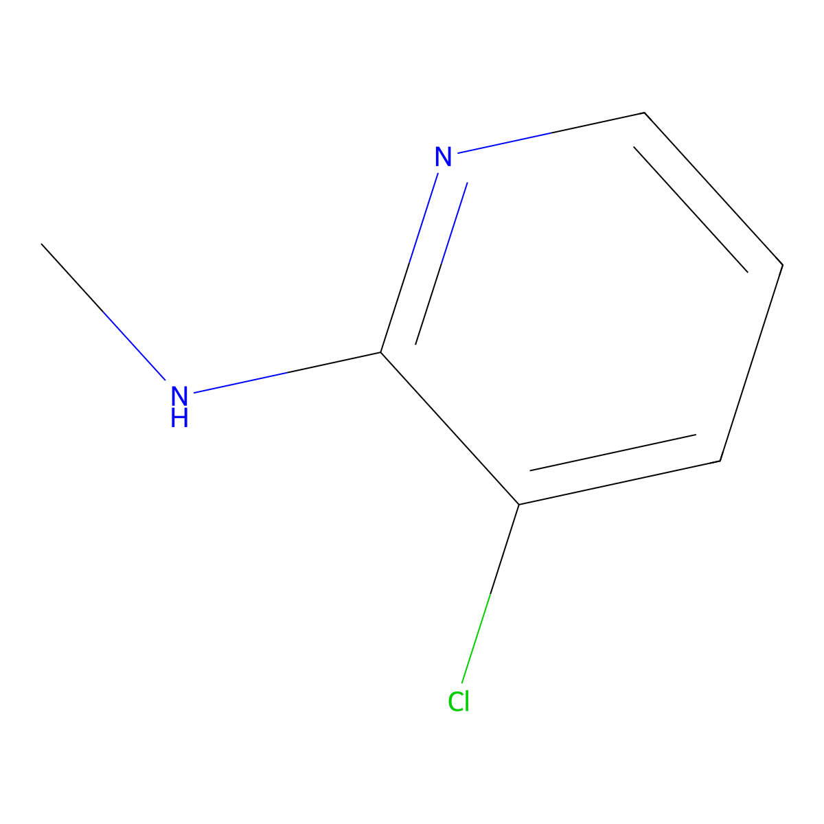 3-chloro-N-methylpyridin-2-amine molecular structure, CAS 468718-67-4