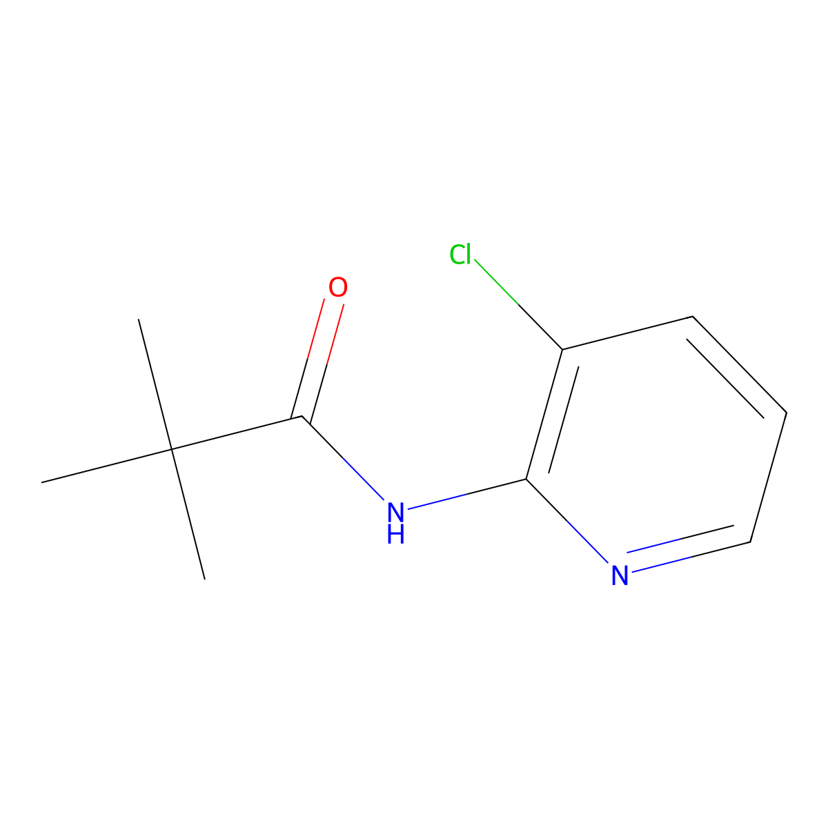 N-(3-chloropyridin-2-yl)-2,2-dimethylpropanamide molecular structure, CAS 468718-69-6