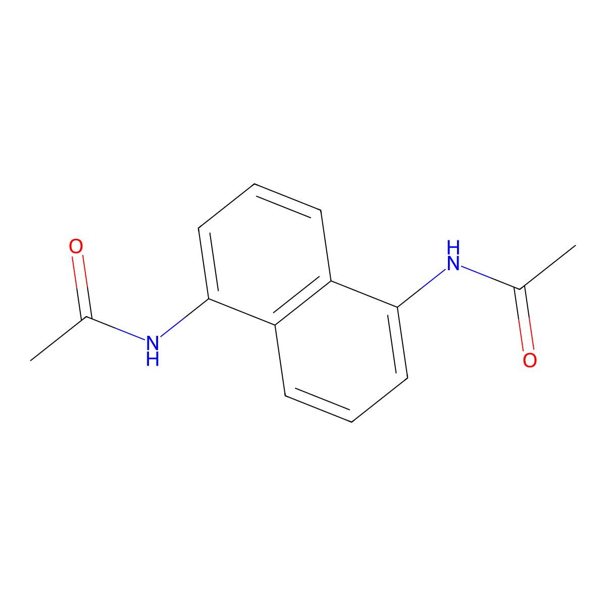 N-(5-acetamidonaphthalen-1-yl)acetamide molecular structure, CAS 46874-40-2