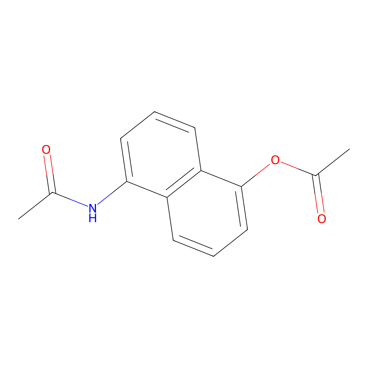 Acetamide, N-[5-(acetyloxy)-1-naphthalenyl]- molecular structure, CAS 46874-41-3