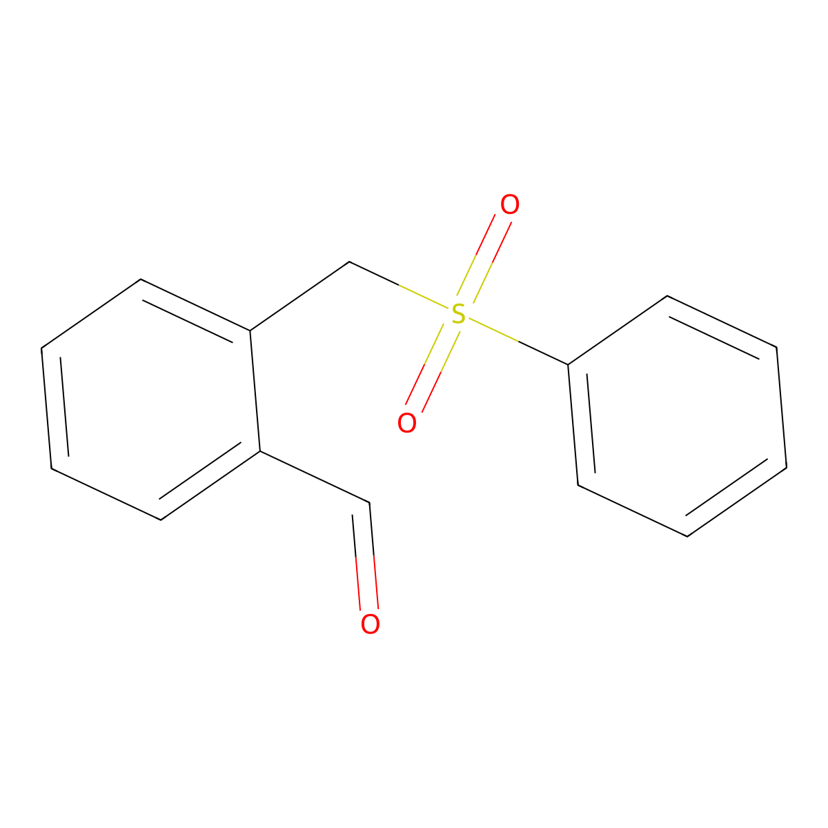 2-(Phenylsulfonylmethyl)benzaldehyde molecular structure, CAS 468751-38-4